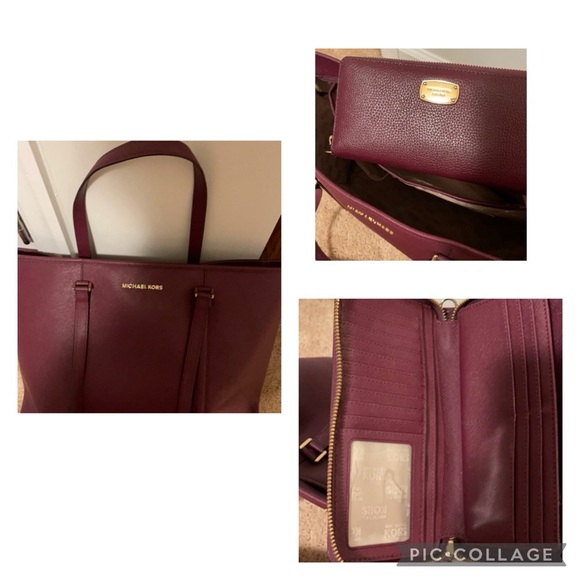Michael Kors Handbags - EUC Michael Kors Large Purse and Long Wallet